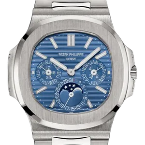 【2024年07月】パテックフィリップ ノーチラスパーペチュアルカレンダー 5740_1G-001 ホワイトゴールド 40mm ブルー 中古品