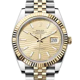 ロレックス デイトジャスト 126333 フルーテッドモチーフゴールデン ステンレススチール+イエローゴールド 41mm