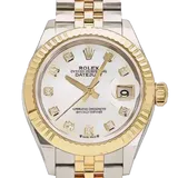 ロレックス デイトジャスト 279173NG ホワイトシェル ステンレススチール+イエローゴールド 28mm