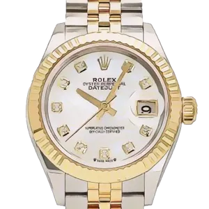 【2024年02月】ロレックス デイトジャスト 279173NG ステンレススチール+イエローゴールド 28mm ホワイトシェル 新品