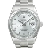 ロレックス デイデイト 18206A シルバー プラチナ 36mm