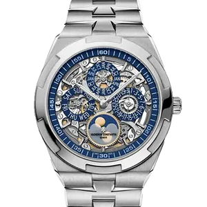 【2024年04月】ヴァシュロンコンスタンタン オーヴァーシーズエクストラフラット・パーペチュアルカレンダー・スケルトン 4300V_120G-B946 ホワイトゴールド 41.5mm スケルトン 中古品