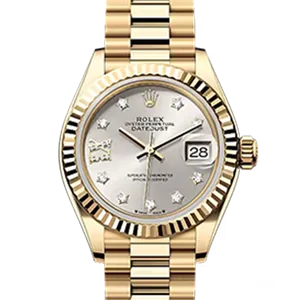 【2024年07月】ロレックス デイトジャスト 279178 イエローゴールド 28mm シルバー 新品