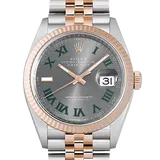 ロレックス デイトジャスト 126231 スレート ステンレススチール+エバーローズゴールド 36mm