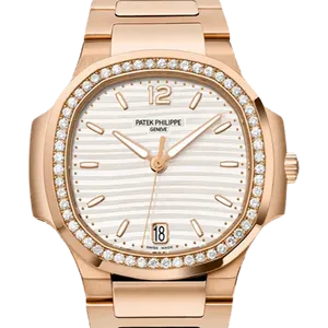 【2025年03月】パテックフィリップ ノーチラス 7118_1200R-001 ピンクゴールド 35.2 mm シルバー 未使用品