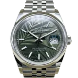 ロレックス デイトジャスト 126200 オリーブグリーン ステンレススチール 36mm