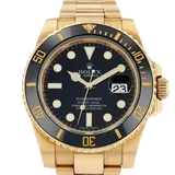 ロレックス サブマリーナーデイト 116618LN ブラック イエローゴールド 40mm