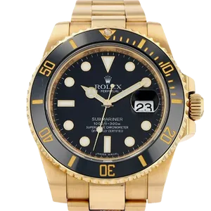 【2022年11月】ロレックス サブマリーナーデイト 16618 イエローゴールド 40mm ブラック 中古品