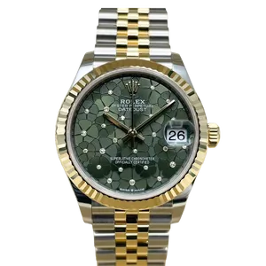 【2024年08月】ロレックス デイトジャスト 278273 ステンレススチール+イエローゴールド 31mm オリーブグリーン 新品
