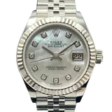 ロレックス デイトジャスト 279174NG ホワイトシェル ステンレススチール+エバーローズゴールド 28mm