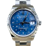 ロレックス デイトジャスト 278274 アズーロブルー ステンレススチール+ホワイトゴールド 31mm