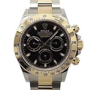 【2025年08月】ロレックス デイトナ 116523 ステンレススチール+イエローゴールド 40mm ブラック 中古品