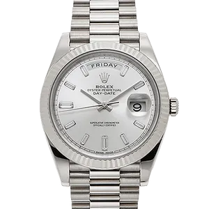 【2023年08月】ロレックス デイデイト 228239A ホワイトゴールド 40mm シルバー 新品