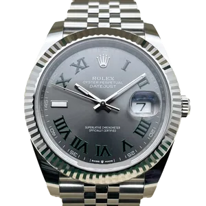 【2024年02月】ロレックス デイトジャスト 126334 ステンレススチール+ホワイトゴールド 41mm スレート 新品