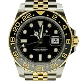 ロレックス GMTマスター2 126713GRNR ブラック ステンレススチール+イエローゴールド 40mm