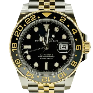 【2023年08月】ロレックス GMTマスター2 126713GRNR ステンレススチール+イエローゴールド 40mm ブラック 未使用品