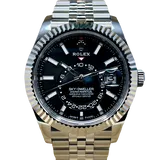 ロレックス スカイドゥエラー 336934 ブライトブラック ステンレススチール+ホワイトゴールド 42mm