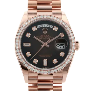 【2023年09月】ロレックス デイデイト 128345RBR エバーローズゴールド 36mm ブラウンオンブレ 未使用品