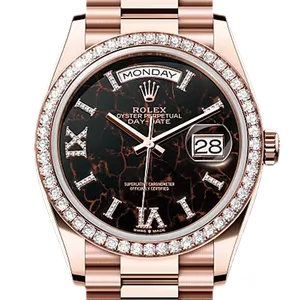 【2025年01月】ロレックス デイデイト 128345RBR エバーローズゴールド 36mm アイゼンキーゼル 新品