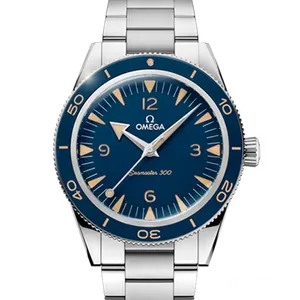 【2025年03月】オメガ シーマスター300 234.30.41.21.03.001 ステンレススチール 41mm ブルー 中古品