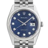 ロレックス デイトジャスト 126234G ブルーコンピュータ ステンレススチール 36mm