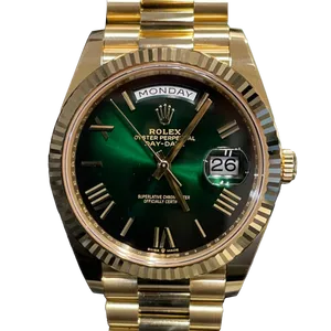 【2025年02月】ロレックス デイデイト 228238 イエローゴールド 40mm グリーン 新品