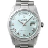 ロレックス デイデイト 118206 アイスブルー プラチナ 36mm