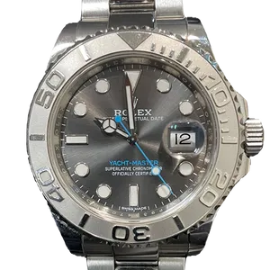 【2025年03月】ロレックス ヨットマスター1 116622 ステンレススチール+プラチナ 40mm シルバー 中古品