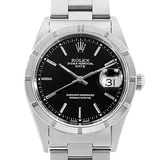 ロレックス オイスターパーペチュアル 15210 ブラック ステンレススチール 34mm