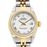 ロレックス デイトジャスト 69173 ホワイト ステンレススチール+イエローゴールド 26mm