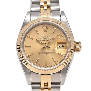【2025年01月】ロレックス デイトジャスト 69173 ステンレススチール+イエローゴールド 26mm シャンパンゴールド 中古品