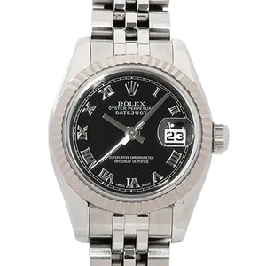 【2023年12月】ロレックス デイトジャスト 179174 ステンレススチール+ホワイトゴールド 26mm ブラック 新品