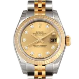 ロレックス デイトジャスト 179173 シャンパン ステンレススチール+イエローゴールド 26mm