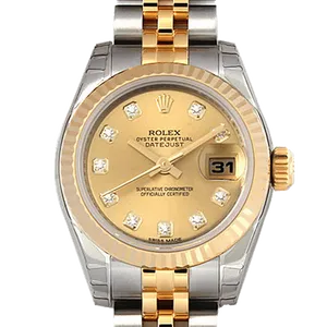 【2022年11月】ロレックス デイトジャスト 179173G ステンレススチール+イエローゴールド 26mm シャンパン 中古品