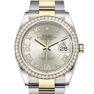 【2022年08月】ロレックス デイトジャスト 126283RBR イエローゴールド 36mm シルバー 未使用品