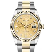 126233G シャンパンコンピューター ステンレススチール+イエローゴールド
