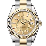 ロレックス スカイドゥエラー 336933 シャンパン ステンレススチール+イエローゴールド 42mm