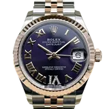 ロレックス デイトジャスト 278271 オーベルジーヌ ステンレススチール+エバーローズゴールド 31mm