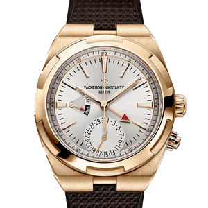 【2023年04月】ヴァシュロンコンスタンタン オーヴァーシーズデュアルタイム 7900V_000R-B336 ピンクゴールド 41mm シルバー 中古品