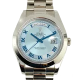 ロレックス デイデイト 218206 アイスブルー プラチナ 41mm