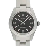 ロレックス オイスターパーペチュアル 177200 ブラック ステンレススチール 31mm