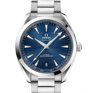 【2023年04月】オメガ シーマスター アクアテラ 220.10.41.21.03.001 ステンレススチール 41mm ブル﻿ー 中古品