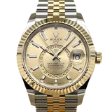 ロレックス スカイドゥエラー 336933 シャンパン ステンレススチール+イエローゴールド 42mm
