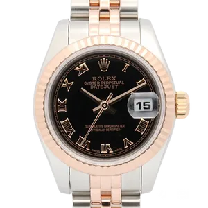 【2026年01月】ロレックス デイトジャスト 179171 ステンレススチール+イエローゴールド 26mm ブラック 