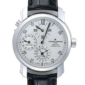 【2025年06月】ヴァシュロンコンスタンタン マルタ 42005_000G-8900 ステンレススチール  37mm シルバー 中古品