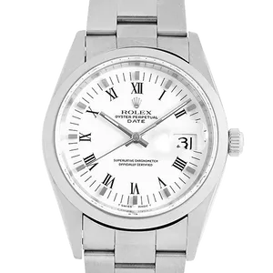 【2024年06月】ロレックス オイスターパーペチュアル 15200 ステンレススチール 34mm ホワイト 中古品