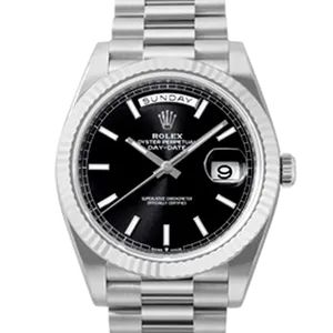 【2022年06月】ロレックス デイデイト 228239A ホワイトゴールド 40mm ブラック 中古品