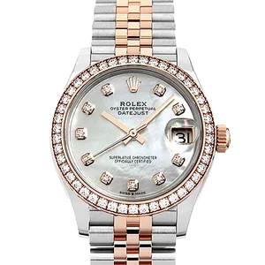 【2023年08月】ロレックス デイトジャスト 278381RBR ステンレススチール+エバーローズゴールド 31mm ホワイトシェル 新品