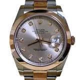 ロレックス デイトジャスト 126301 サンダスト ステンレススチール+エバーローズゴールド 41mm