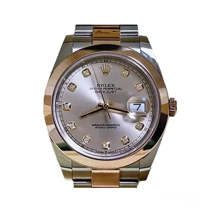 【2024年12月】ロレックス デイトジャスト 126301 ステンレススチール+エバーローズゴールド 41mm サンダスト 中古美品